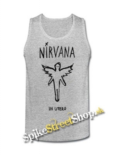 NIRVANA - In Utero - Mens Vest Tank Top - šedé