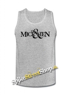 OF MICE AND MEN - Logo - Mens Vest Tank Top - šedé