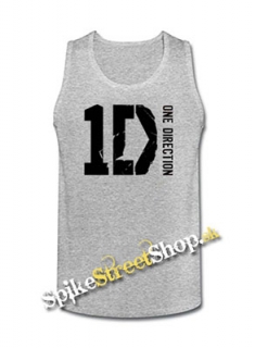ONE DIRECTION - Logo - Mens Vest Tank Top - šedé