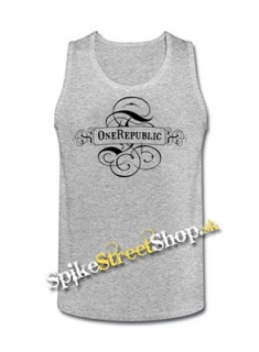 ONE REPUBLIC - Logo - Mens Vest Tank Top - šedé