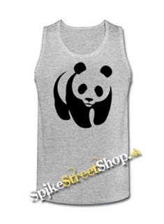 PANDA - Mens Vest Tank Top - šedé
