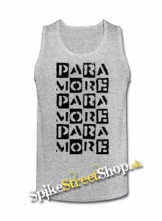 PARAMORE - Boxes - Mens Vest Tank Top - šedé