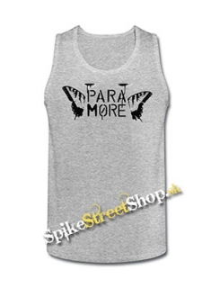 PARAMORE - Butterfly - Mens Vest Tank Top - šedé