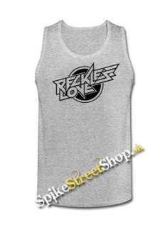 RECKLESS LOVE - Logo - Mens Vest Tank Top - šedé