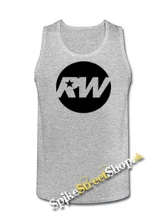 ROBBIE WILLIAMS - Logo - Mens Vest Tank Top - šedé