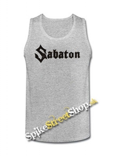 SABATON - Logo - Mens Vest Tank Top - šedé