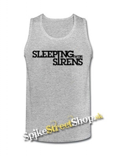 SLEEPING WITH SIRENS - Logo - Mens Vest Tank Top - šedé