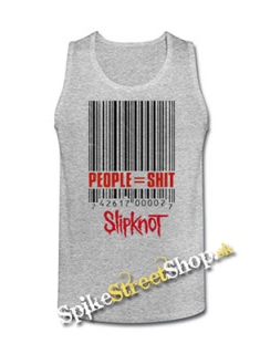 SLIPKNOT - People Shit - Mens Vest Tank Top - šedé