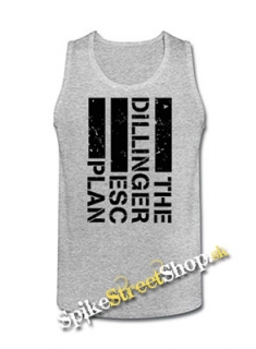 THE DILLINGER ESCAPE PLAN - Logo - Mens Vest Tank Top - šedé