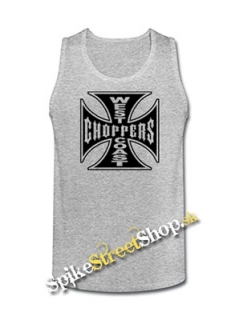 WEST COAST - Mens Vest Tank Top - šedé