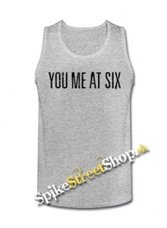 YOU ME AT SIX - Logo - Mens Vest Tank Top - šedé