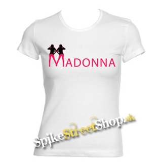 MADONNA - Logo - biele dámske tričko