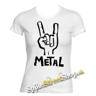 METAL - biele dámske tričko