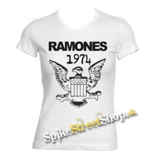 RAMONES - 1974 - biele dámske tričko