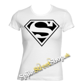 SUPERMAN - Logo - biele dámske tričko