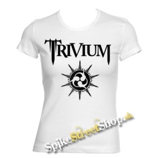 TRIVIUM - White Logo - biele dámske tričko