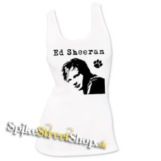 ED SHEERAN - Portrait - Ladies Vest Top - biele