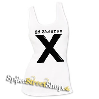 ED SHEERAN - X - Ladies Vest Top - biele