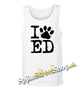 I LOVE ED SHEERAN - Mens Vest Tank Top - biele