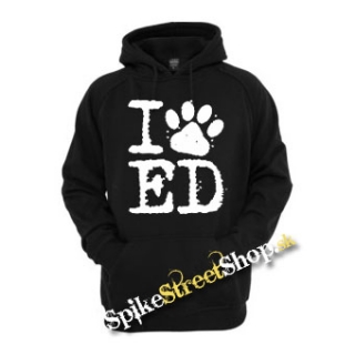 I LOVE ED SHEERAN - čierna pánska mikina