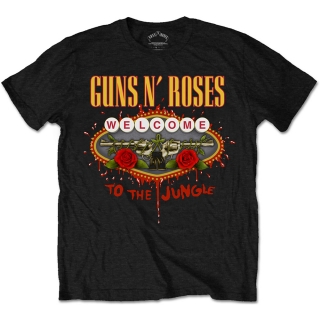 GUNS N ROSES - Welcome to the Jungle - čierne pánske tričko