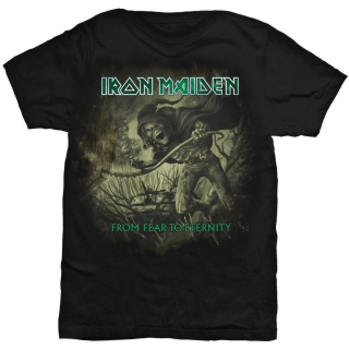 IRON MAIDEN - From Fear To Eternity Distressed - čierne pánske tričko