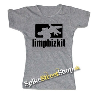 LIMP BIZKIT - Spray Logo - šedé dámske tričko