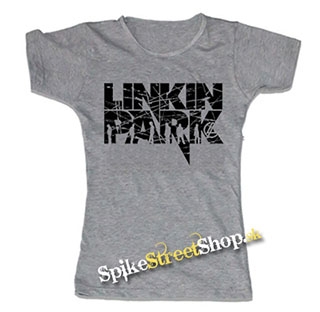 LINKIN PARK - Logo - šedé dámske tričko