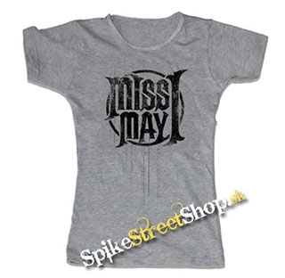 MISS MAY I - Logo - šedé dámske tričko
