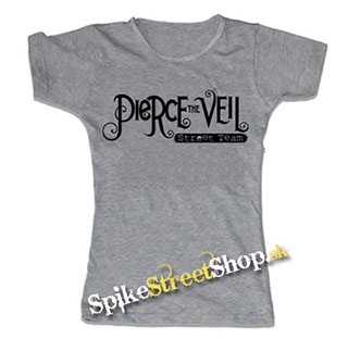 PIERCE THE VEIL - Logo - šedé dámske tričko