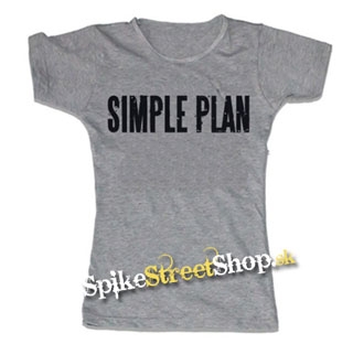 SIMPLE PLAN - šedé dámske tričko