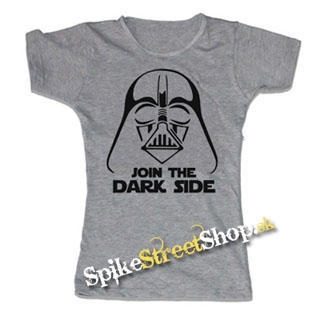 STAR WARS - Join The Dark Side - šedé dámske tričko