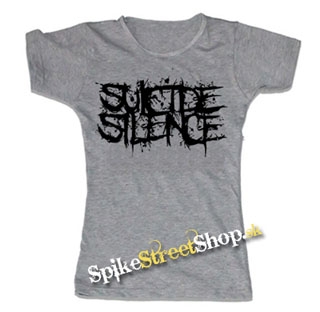 SUICIDE SILENCE - Logo - šedé dámske tričko