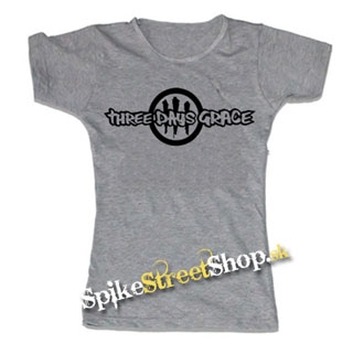 THREE DAYS GRACE - Logo - šedé dámske tričko