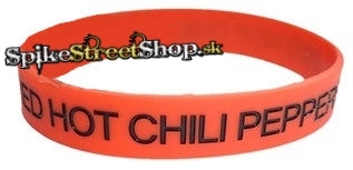 Oranžový náramok RED HOT CHILI PEPPERS - Black Logo