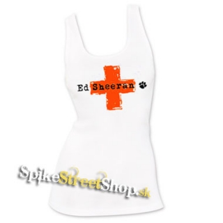 ED SHEERAN - Plus - Ladies Vest Top - biele