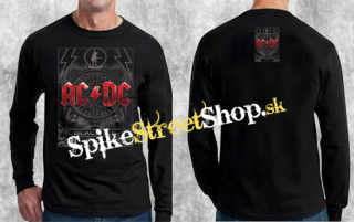 AC/DC - Crest - čierne pánske tričko s dlhými rukávmi