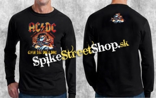 AC/DC - Givin The Dog A Bone - čierne pánske tričko s dlhými rukávmi