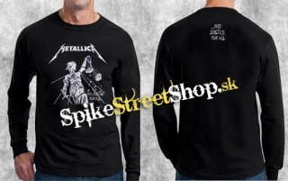 METALLICA - A Justice For All - čierne pánske tričko s dlhými rukávmi