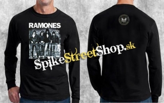 RAMONES - Band - čierne pánske tričko s dlhými rukávmi