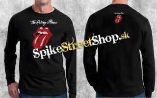 THE ROLLING STONES - Logo - čierne pánske tričko s dlhými rukávmi