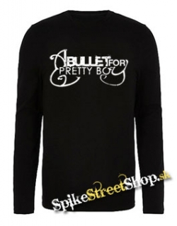 A BULLET FOR PRETTY BOY - Logo - čierne pánske tričko s dlhými rukávmi