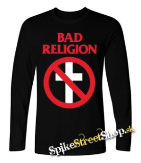 BAD RELIGION - Logo - čierne pánske tričko s dlhými rukávmi