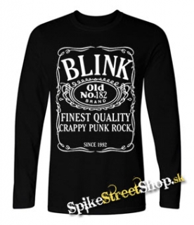BLINK 182 - Jack Daniels Motive - čierne pánske tričko s dlhými rukávmi