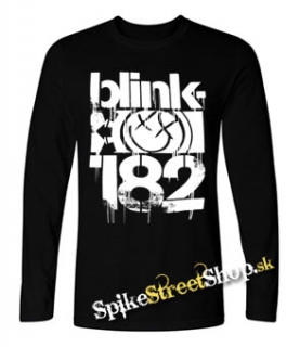 BLINK 182 - Logo - čierne pánske tričko s dlhými rukávmi