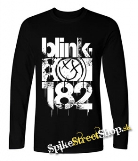 BLINK 182 - Three Bars - čierne pánske tričko s dlhými rukávmi
