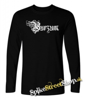 BURZUM - Logo - čierne pánske tričko s dlhými rukávmi