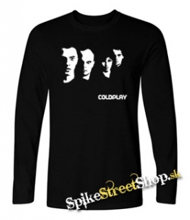 COLDPLAY - Crash Band - čierne pánske tričko s dlhými rukávmi
