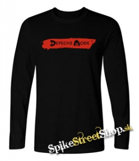 DEPECHE MODE - Logo Red Spirit - čierne pánske tričko s dlhými rukávmi