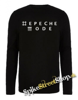 DEPECHE MODE - Logo - čierne pánske tričko s dlhými rukávmi